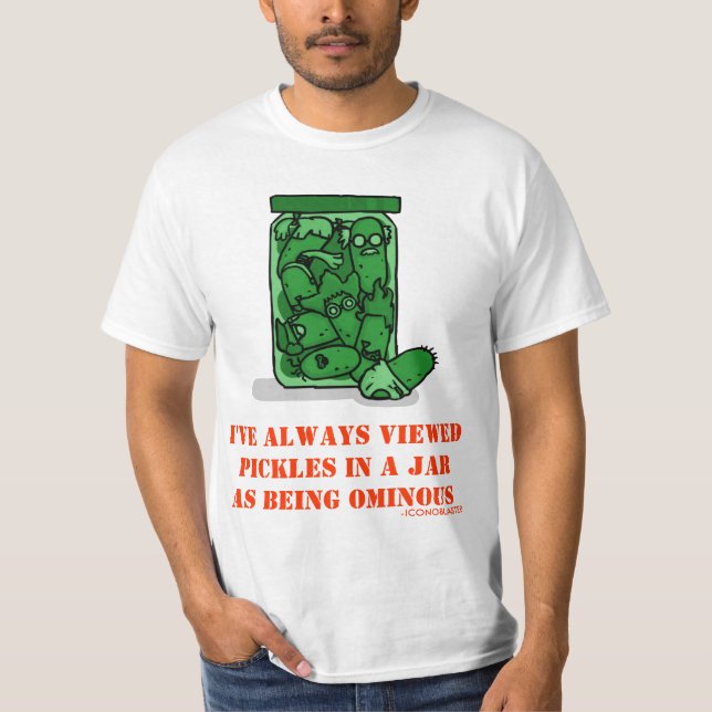 CAMISETA SALMUERAS EN UN TARRO - ICONOBLASTER (Anverso)