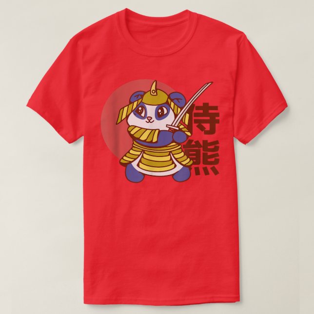 Camiseta Salmurai de oso panda blanco (2) (Diseño del anverso)