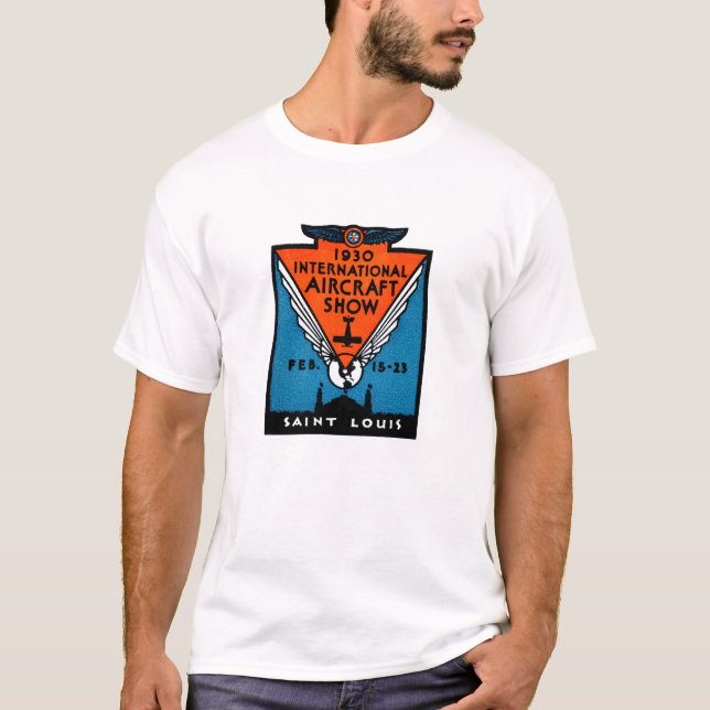 Camiseta Salón aeronáutico 1930 de St. Louis (Anverso)