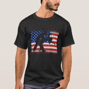 Camiseta Salón de baile Baile Bandera Americana Baile Julio
