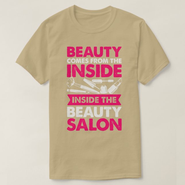 Camiseta Salón de belleza maquillaje Artista Cosmetólogo re (Diseño del anverso)