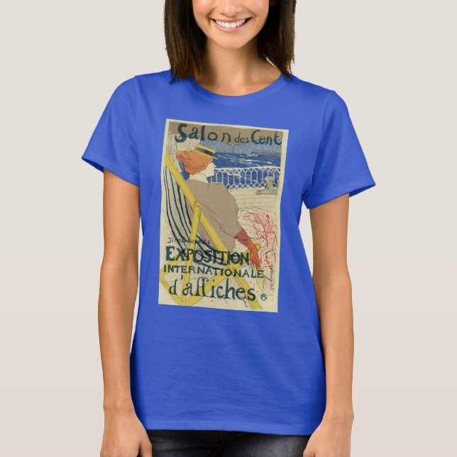 Camiseta Salón de Centos de Toulouse Lautrec, Art Nouveau (Anverso)