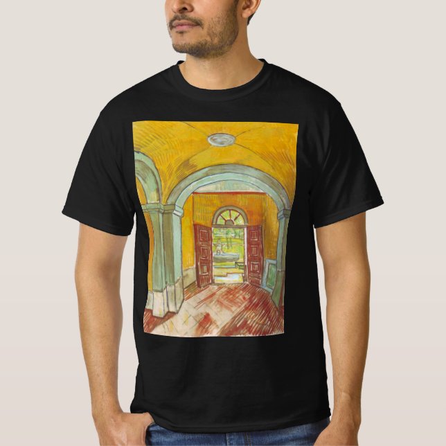 Camiseta Salón de Entrada Van Gogh del Hospital de Saint Pa (Anverso)