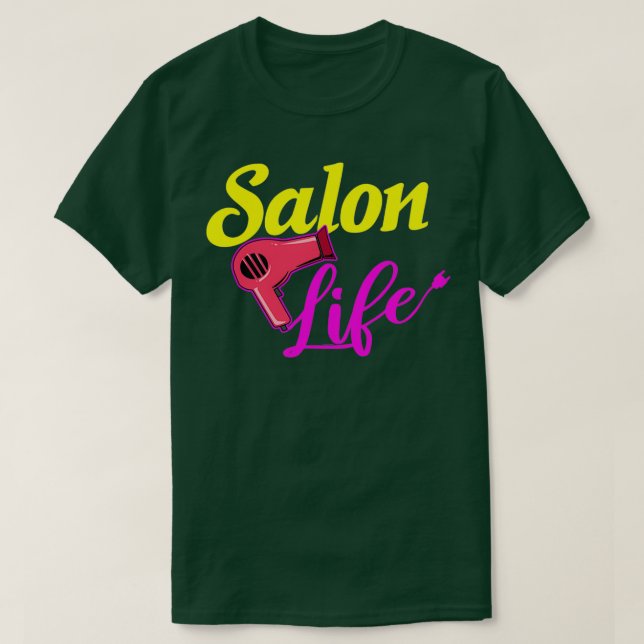Camiseta Salón impresionante Vida Mujeres Peluquería Salón  (Diseño del anverso)