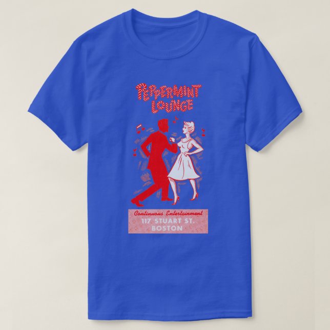 Camiseta Salón Peppermint de los años 60 en Boston (Diseño del anverso)