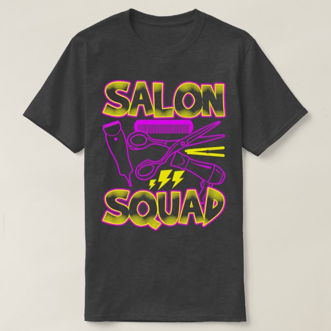 Camiseta Salon Squad Funny Hairdressing Classic TShirt (Diseño del anverso)