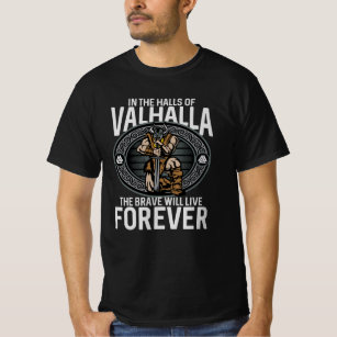 Camiseta Salones de valhalla Brave vivirán por siempre viki
