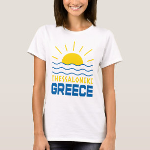 Camiseta Salónica Grecia Sunshine and Sea Waves Women's