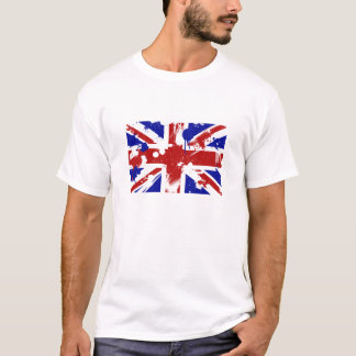 Camiseta Salpicadura británica de la bandera
