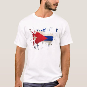 Camiseta salpicadura Cuba