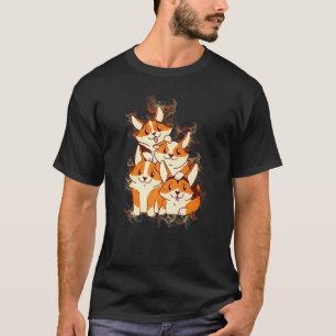 Camiseta Salpicadura de agua pila de perros Corgi