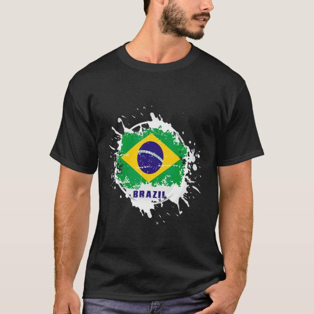 Camiseta Salpicadura de Brasil (Anverso)