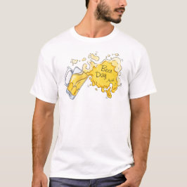 Camiseta Salpicadura de cerveza en acuarela para el Día de