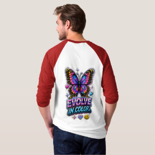 Camiseta Salpicadura de color vibrante 