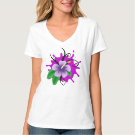 Camiseta Salpicadura de flores 