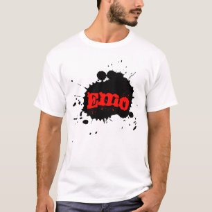 Camiseta Salpicadura de la pintura de Emo