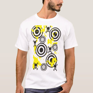 Camiseta Salpicadura de la pintura del cráneo