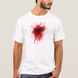 Camiseta Salpicadura de la sangre realista