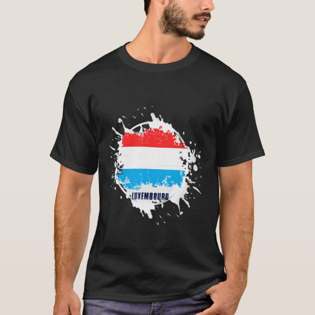 Camiseta Salpicadura de Luxemburgo (Anverso)