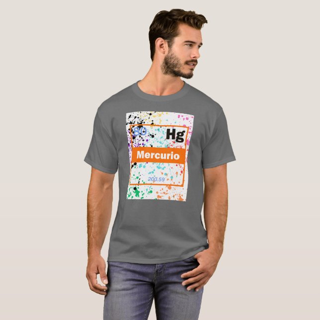 Camiseta Salpicadura de metal líquido (Anverso completo)