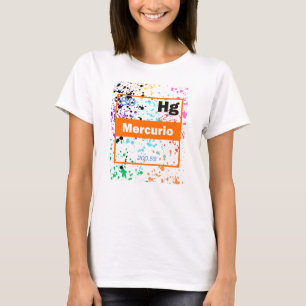 Camiseta Salpicadura de metal líquido