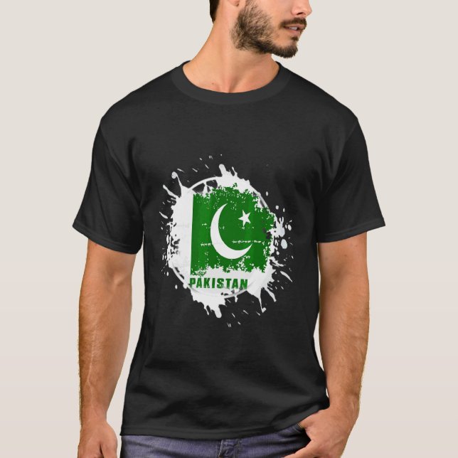 Camiseta Salpicadura de Pakistán (Anverso)