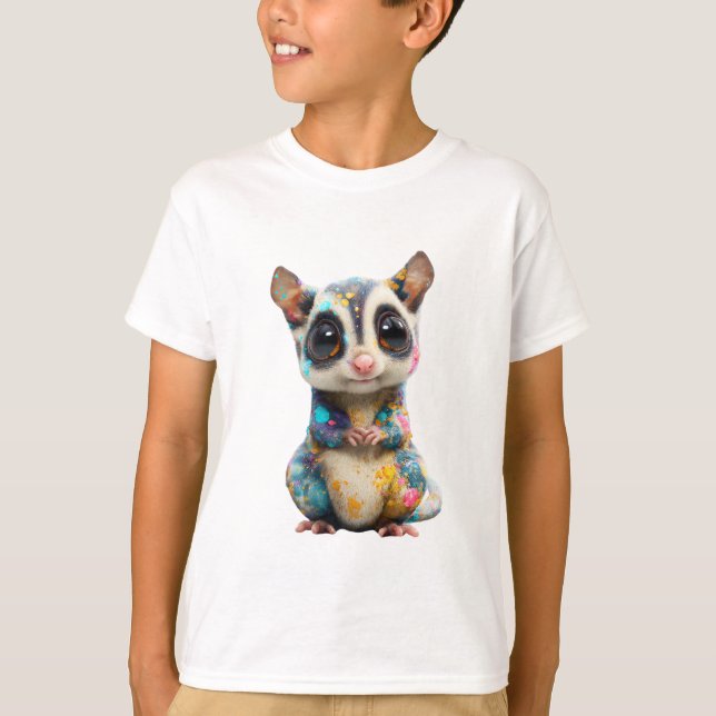 Camiseta Salpicadura de Pintura Planeador de Azúcar Galácti (Anverso)