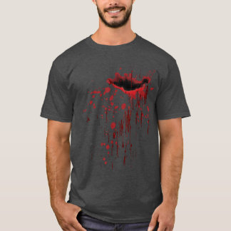 Camiseta Salpicadura de sangre Manchado de sangre Halloween