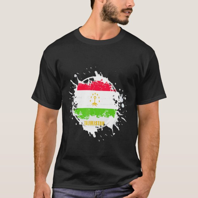 Camiseta Salpicadura de Tayikistán (Anverso)