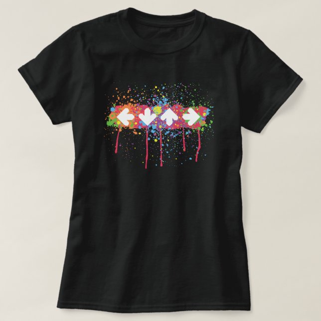 Camiseta Salpicadura del arco iris (Diseño del anverso)