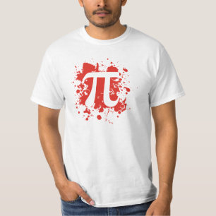 Camiseta salpicadura del logotipo pi