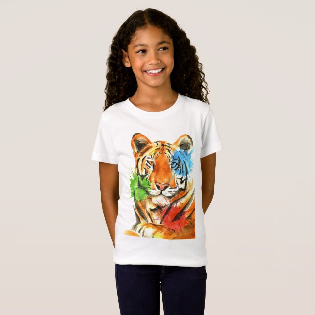 Camiseta Salpicadura del tigre (Anverso completo)