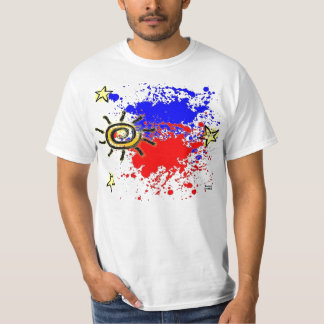 Camiseta Salpicadura filipina de la bandera