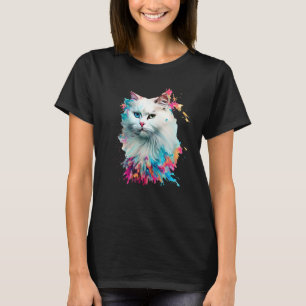 Camiseta Salpicaduras Coloridas De Pintura De Angora Turca,