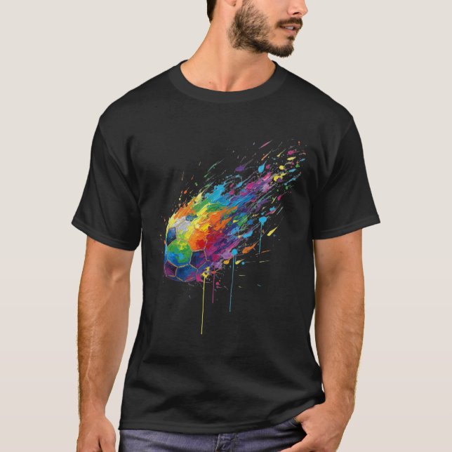 Camiseta Salpicaduras de pintura teñida Fans de jugadores d (Anverso)