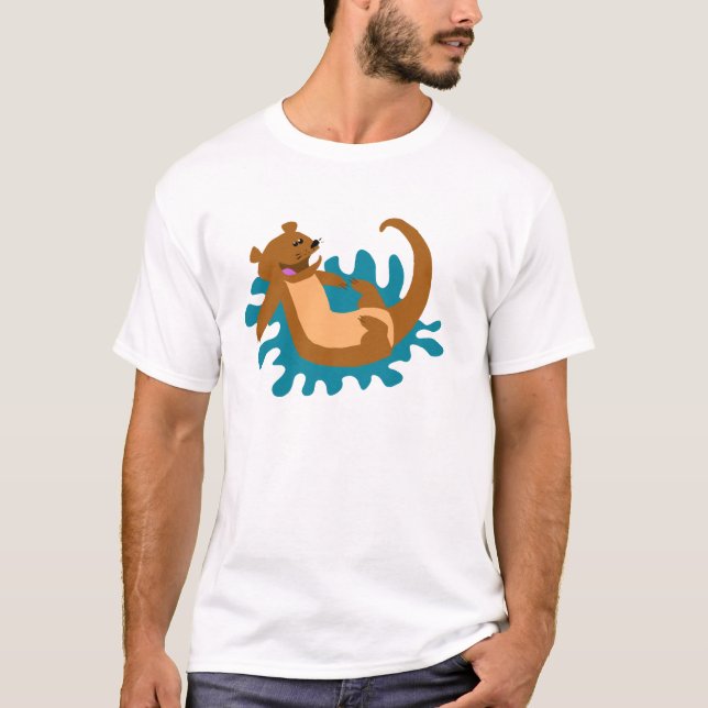 Camiseta Salpicar la nutria (Anverso)