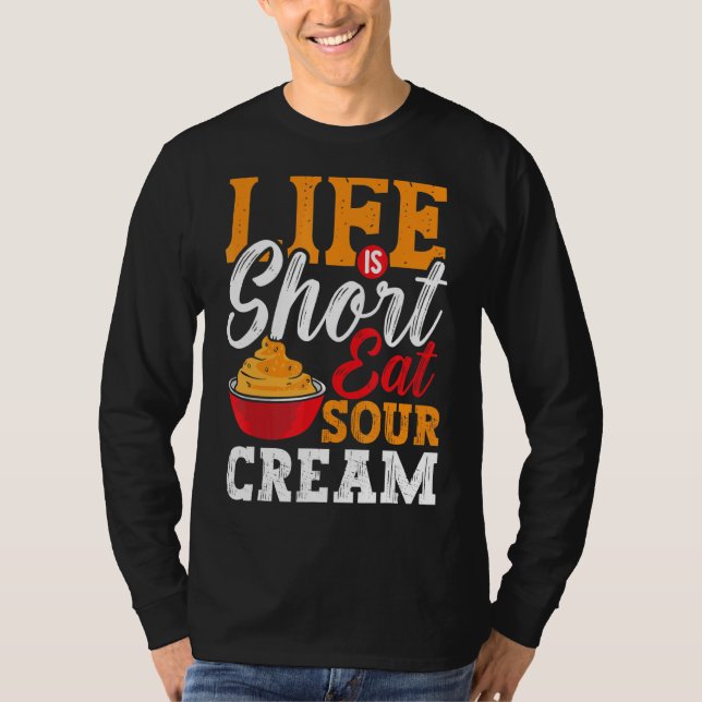 Camiseta Salsa agria de crema Vegan Dip Onip Buceando Comid (Anverso)