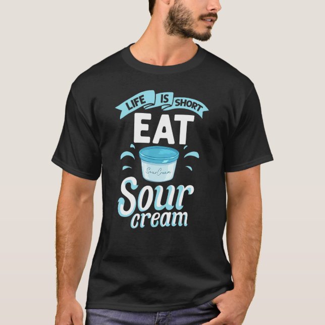 Camiseta Salsa agria de crema Vegan Dip Onip Buceando Comid (Anverso)