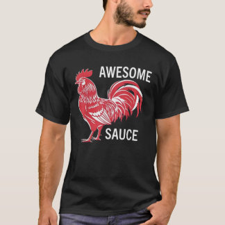 Camiseta Salsa alucinante con foto de gallo