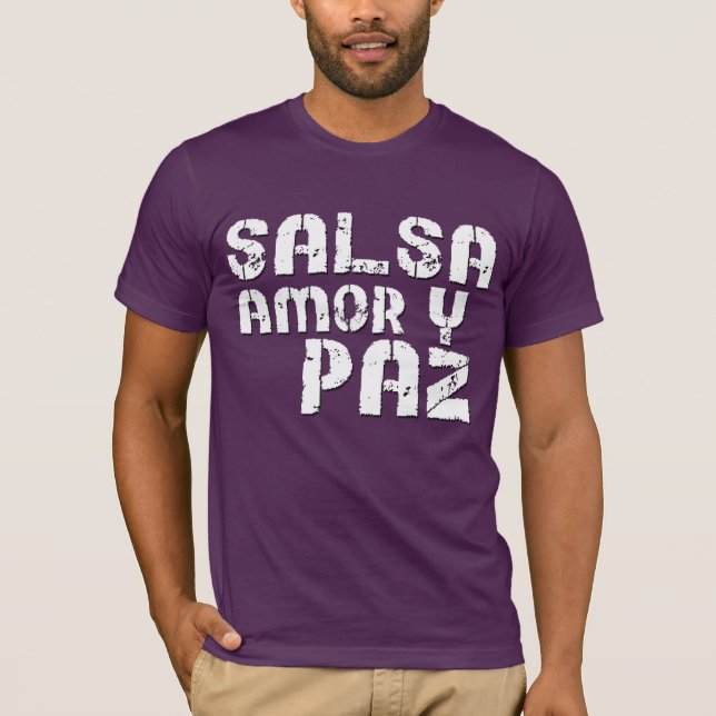 Camiseta Salsa Amor y Paz (Anverso)