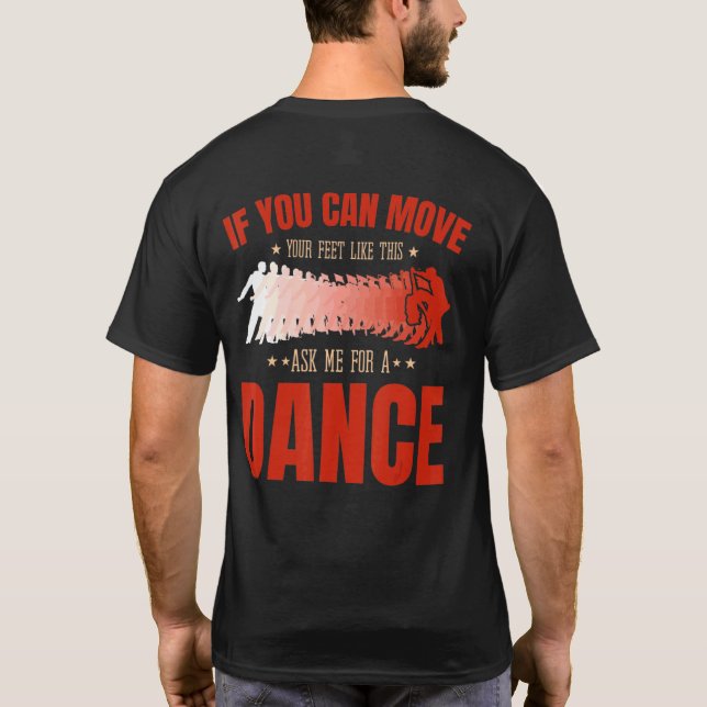 Camiseta Salsa Bachata Kizomba mueve tus pies por un latín (Reverso)