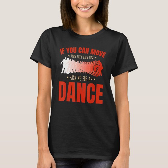 Camiseta Salsa Bachata Kizomba mueve tus pies por un latín (Anverso)
