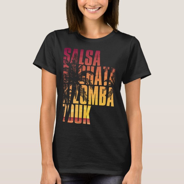 Camiseta Salsa bachata kizomba zouk (Anverso)