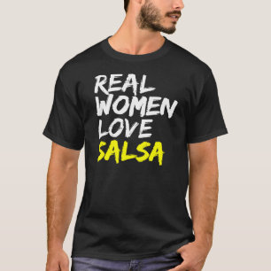 Camiseta Salsa Bailarina Pareja Mujeres Aman Salsa