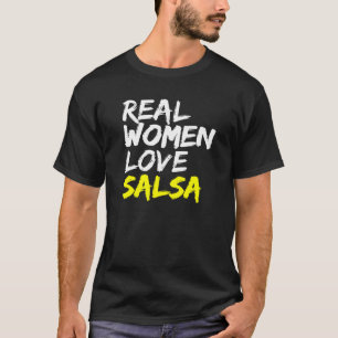 Camiseta Salsa Bailarina Pareja Mujeres Aman Salsa