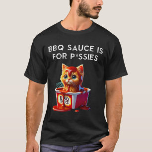 Camiseta Salsa Barbacoa Divertida Gato Humor Regalo Amante