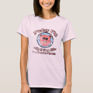 Camiseta Salsa BBQ para Costillas de Cerdo y Panceta Pudgy