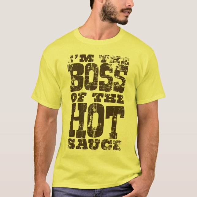 Camiseta Salsa caliente Boss - T apenado Brown (Anverso)