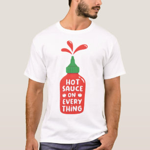 Camiseta Salsa Caliente En Todo Gracioso