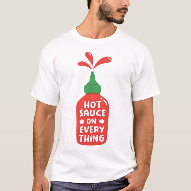 Camiseta Salsa Caliente En Todo Gracioso (Anverso)